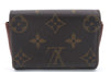 Authentic Louis Vuitton Monogram Porte Monnaie Plat Coin Case M61930 LV 9553C