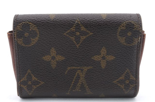 Authentic Louis Vuitton Monogram Porte Monnaie Plat Coin Case M61930 LV 9553C