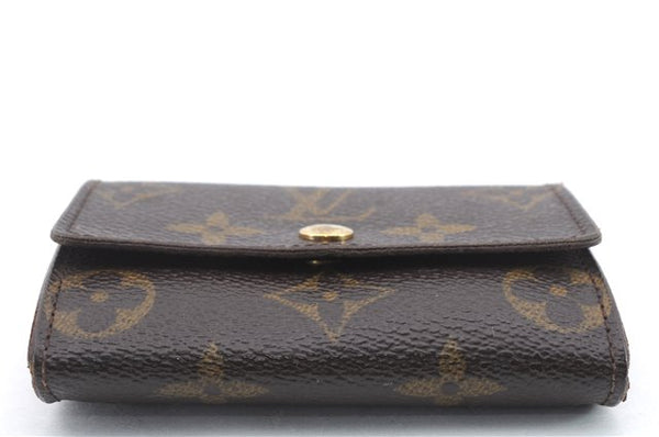 Authentic Louis Vuitton Monogram Porte Monnaie Plat Coin Case M61930 LV 9553C