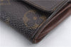 Authentic Louis Vuitton Monogram Porte Monnaie Plat Coin Case M61930 LV 9553C