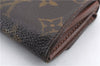 Authentic Louis Vuitton Monogram Porte Monnaie Plat Coin Case M61930 LV 9553C