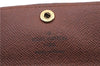 Authentic Louis Vuitton Monogram Porte Monnaie Plat Coin Case M61930 LV 9553C