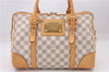 Authentic Louis Vuitton Damier Azur Berkeley Hand Boston Bag N52001 LV 9553E