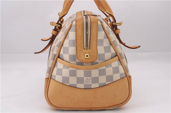 Authentic Louis Vuitton Damier Azur Berkeley Hand Boston Bag N52001 LV 9553E