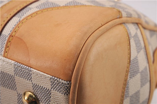 Authentic Louis Vuitton Damier Azur Berkeley Hand Boston Bag N52001 LV 9553E