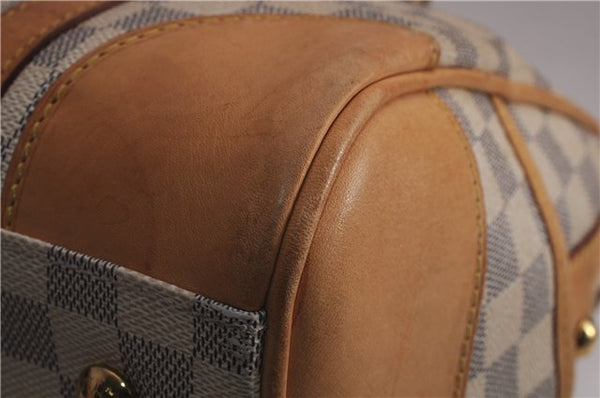 Authentic Louis Vuitton Damier Azur Berkeley Hand Boston Bag N52001 LV 9553E