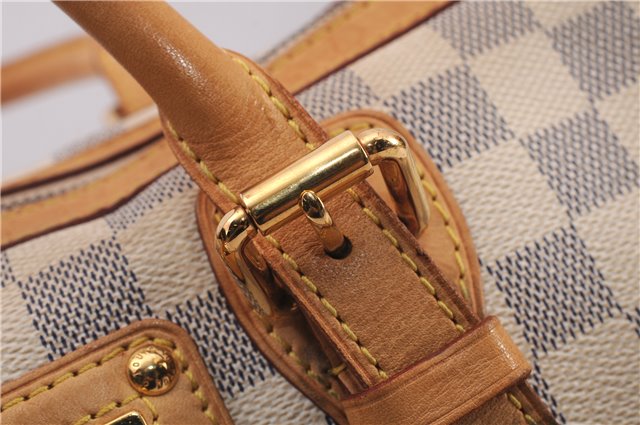 Authentic Louis Vuitton Damier Azur Berkeley Hand Boston Bag N52001 LV 9553E