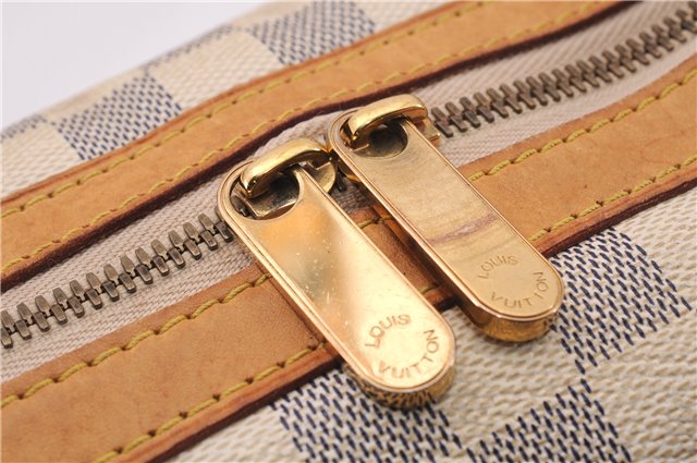 Authentic Louis Vuitton Damier Azur Berkeley Hand Boston Bag N52001 LV 9553E