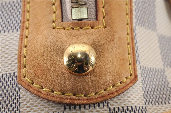 Authentic Louis Vuitton Damier Azur Berkeley Hand Boston Bag N52001 LV 9553E