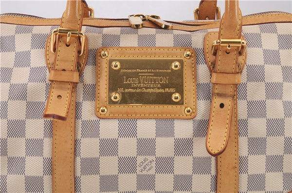 Authentic Louis Vuitton Damier Azur Berkeley Hand Boston Bag N52001 LV 9553E