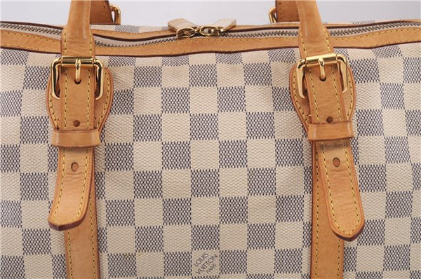 Authentic Louis Vuitton Damier Azur Berkeley Hand Boston Bag N52001 LV 9553E