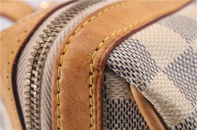 Authentic Louis Vuitton Damier Azur Berkeley Hand Boston Bag N52001 LV 9553E