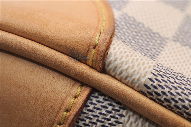 Authentic Louis Vuitton Damier Azur Berkeley Hand Boston Bag N52001 LV 9553E