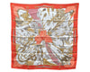 Authentic HERMES Carre 65 Scarf "soleil de soie" Silk Red 9554D