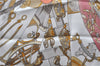 Authentic HERMES Carre 65 Scarf "soleil de soie" Silk Red 9554D