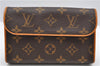 Auth Louis Vuitton Monogram Pochette Florentine Pouch Waist Clutch Bag LV 9557F