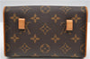 Auth Louis Vuitton Monogram Pochette Florentine Pouch Waist Clutch Bag LV 9557F