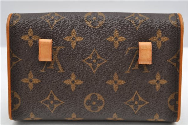 Auth Louis Vuitton Monogram Pochette Florentine Pouch Waist Clutch Bag LV 9557F