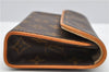 Auth Louis Vuitton Monogram Pochette Florentine Pouch Waist Clutch Bag LV 9557F