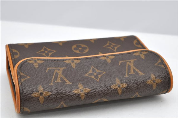 Auth Louis Vuitton Monogram Pochette Florentine Pouch Waist Clutch Bag LV 9557F