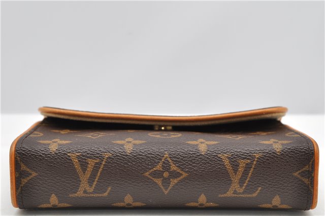 Auth Louis Vuitton Monogram Pochette Florentine Pouch Waist Clutch Bag LV 9557F