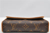 Auth Louis Vuitton Monogram Pochette Florentine Pouch Waist Clutch Bag LV 9557F