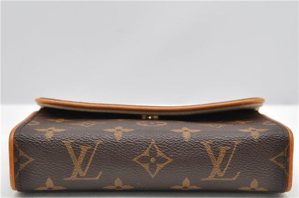 Auth Louis Vuitton Monogram Pochette Florentine Pouch Waist Clutch Bag LV 9557F