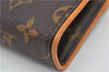 Auth Louis Vuitton Monogram Pochette Florentine Pouch Waist Clutch Bag LV 9557F