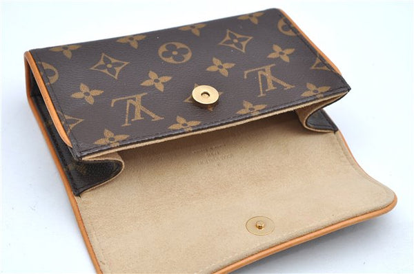 Auth Louis Vuitton Monogram Pochette Florentine Pouch Waist Clutch Bag LV 9557F