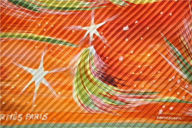 Authentic HERMES Pleats Scarf 