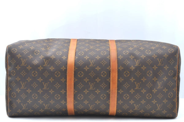 Authentic Louis Vuitton Monogram Keepall 60 Travel Boston Bag M41422 LV 9561G