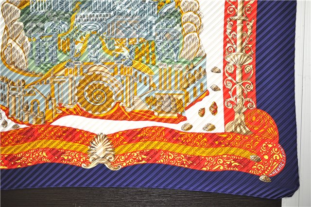 Authentic HERMES Pleats Scarf 