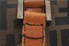 Authentic FENDI Zucca Vintage Shoulder Tote Bag Canvas Leather Brown 9563E