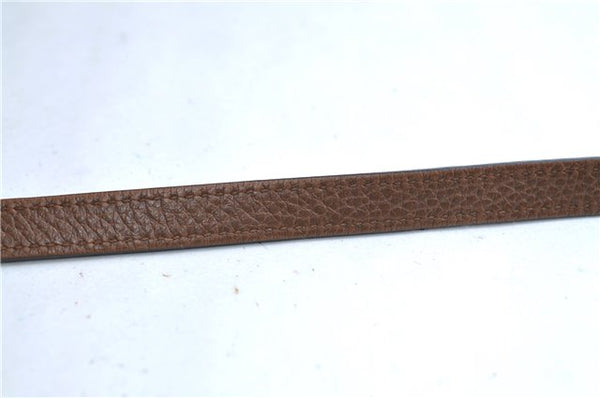 Authentic GUCCI Shoulder Crossbody Bag GG Canvas Leather 449413 Brown Junk 9564E