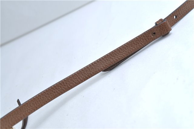 Authentic GUCCI Shoulder Crossbody Bag GG Canvas Leather 449413 Brown Junk 9564E