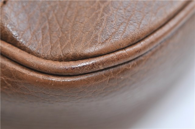 Authentic GUCCI Shoulder Crossbody Bag GG Canvas Leather 449413 Brown Junk 9564E