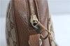Authentic GUCCI Shoulder Crossbody Bag GG Canvas Leather 449413 Brown Junk 9564E