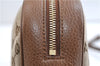 Authentic GUCCI Shoulder Crossbody Bag GG Canvas Leather 449413 Brown Junk 9564E
