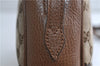 Authentic GUCCI Shoulder Crossbody Bag GG Canvas Leather 449413 Brown Junk 9564E