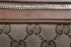 Authentic GUCCI Shoulder Crossbody Bag GG Canvas Leather 449413 Brown Junk 9564E