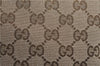 Authentic GUCCI Shoulder Crossbody Bag GG Canvas Leather 449413 Brown Junk 9564E
