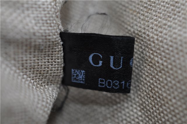 Authentic GUCCI Shoulder Crossbody Bag GG Canvas Leather 449413 Brown Junk 9564E