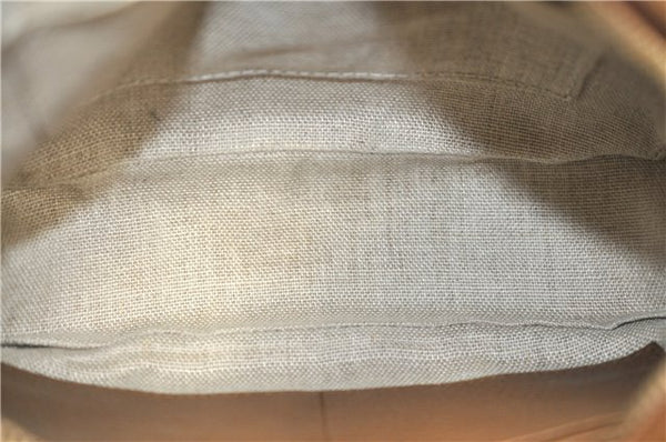 Authentic GUCCI Shoulder Crossbody Bag GG Canvas Leather 449413 Brown Junk 9564E