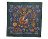 Authentic HERMES Carre 90 Scarf "LE ROY SOLEIL" Silk Green 9566D