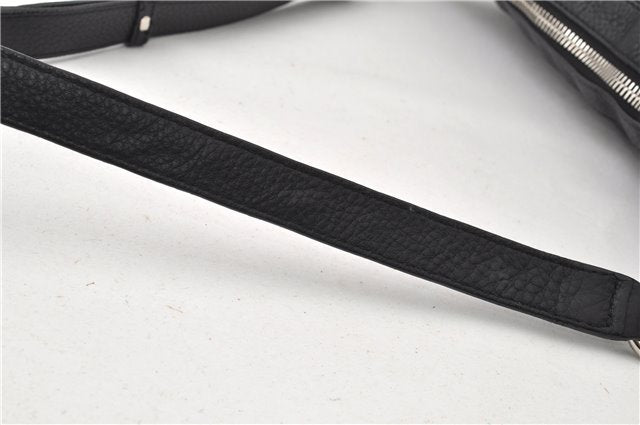 Authentic GUCCI Vintage Shoulder Cross Body Bag Leather 233329 Black 9566F