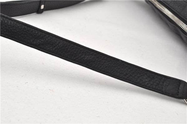 Authentic GUCCI Vintage Shoulder Cross Body Bag Leather 233329 Black 9566F