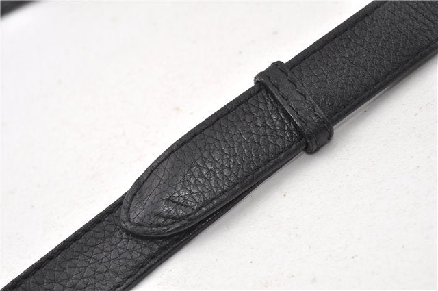 Authentic GUCCI Vintage Shoulder Cross Body Bag Leather 233329 Black 9566F