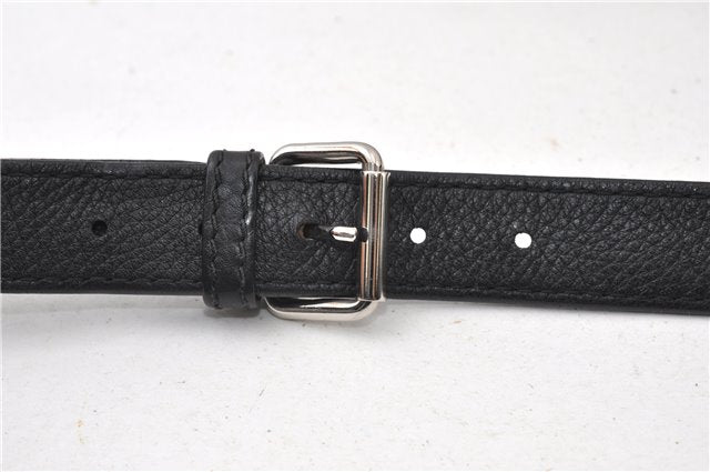 Authentic GUCCI Vintage Shoulder Cross Body Bag Leather 233329 Black 9566F