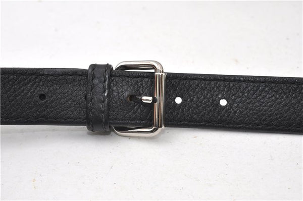 Authentic GUCCI Vintage Shoulder Cross Body Bag Leather 233329 Black 9566F