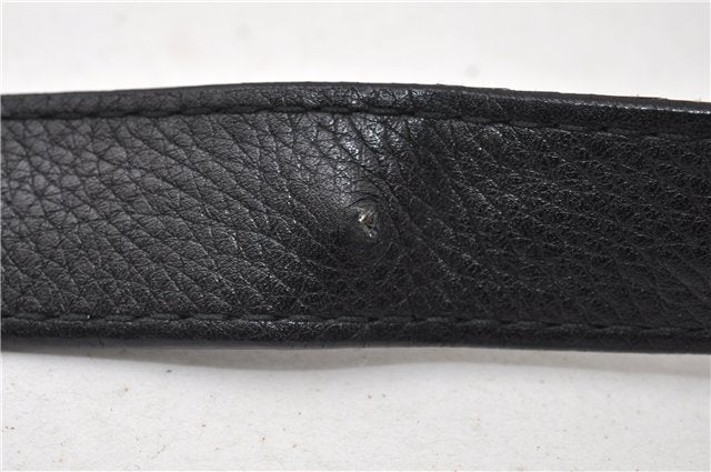 Authentic GUCCI Vintage Shoulder Cross Body Bag Leather 233329 Black 9566F